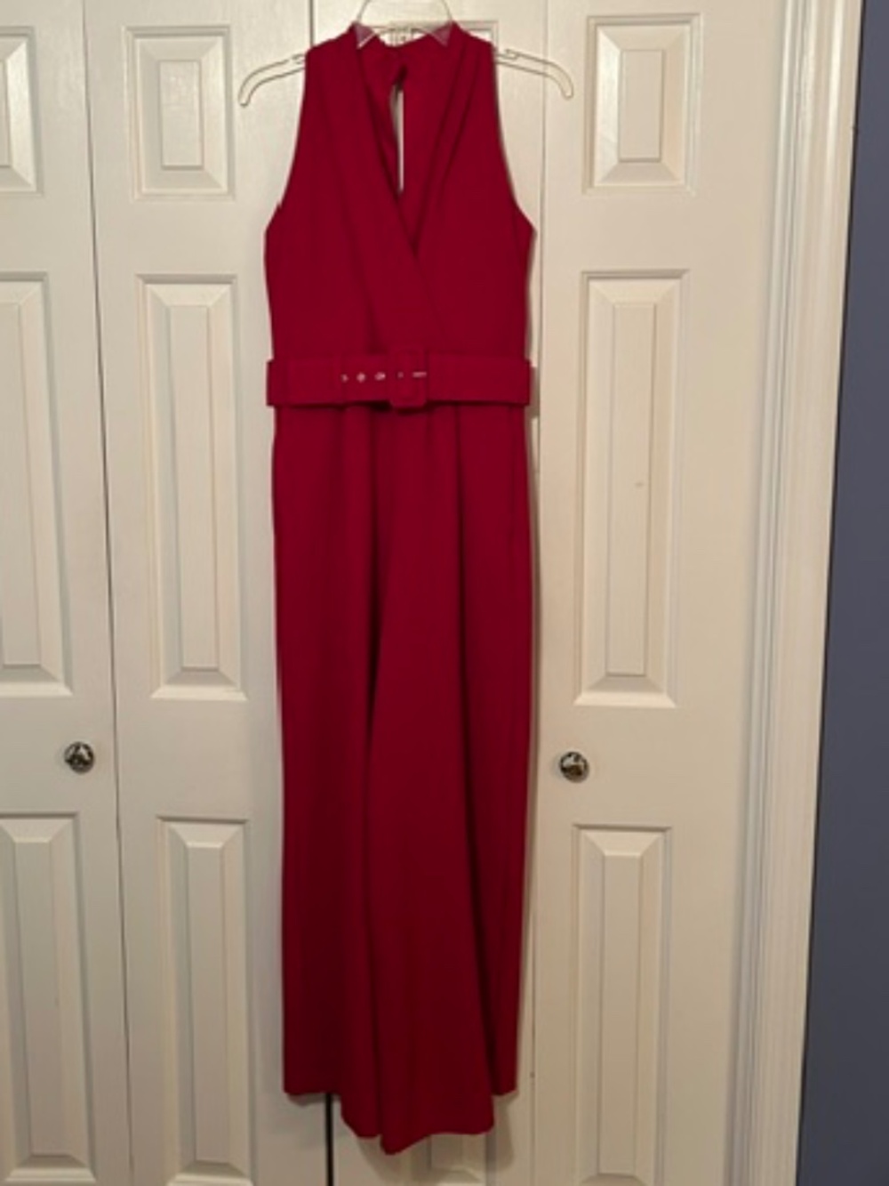 Julia Jordan Women's Belted Wide legged Jump Suit